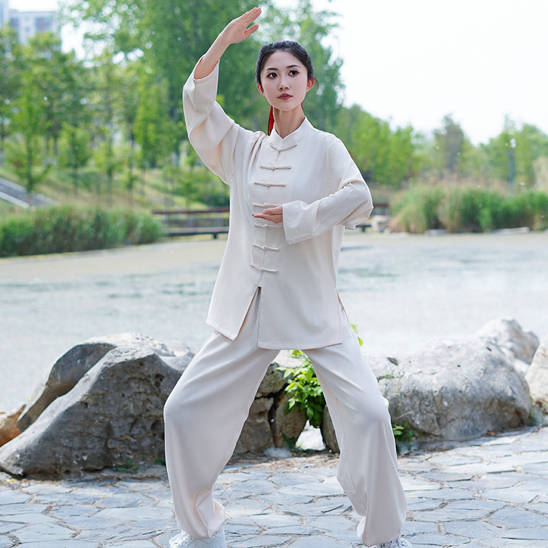 Tai Chi unisex ρούχο, ύφασμα πολυεστερική χημική ίνα ανάμιξη, κατάλληλο για προπόνηση Tai Chi, τρέξιμο και πολεμικές τέχνες.