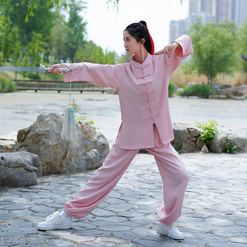 Tai Chi unisex ρούχο, ύφασμα πολυεστερική χημική ίνα ανάμιξη, κατάλληλο για προπόνηση Tai Chi, τρέξιμο και πολεμικές τέχνες.