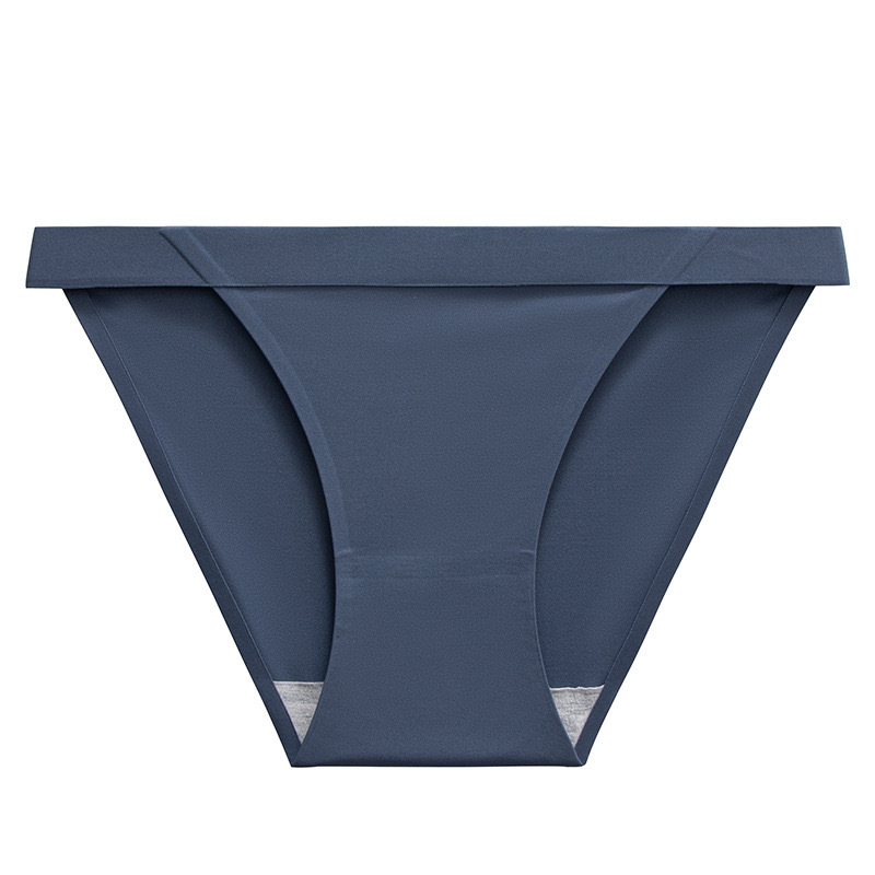 Nailona bezšuvju sieviešu tanga biksītes ar kokvilnas odere, zems viduklis, vienkrāsains raksts