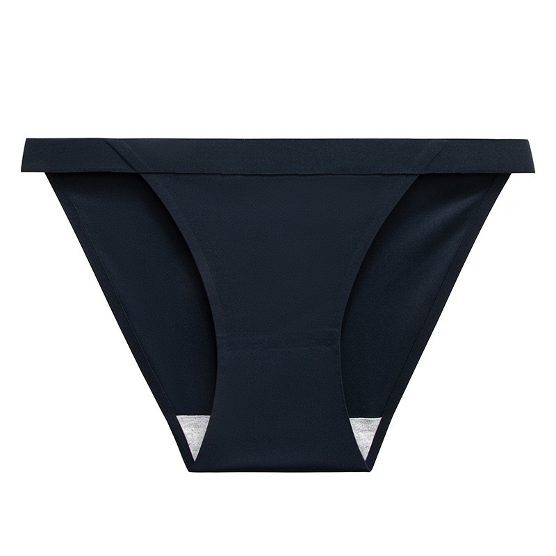 Nailona bezšuvju sieviešu tanga biksītes ar kokvilnas odere, zems viduklis, vienkrāsains raksts