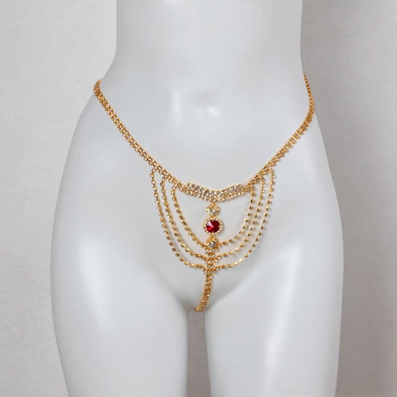 Qing Yi kūno grandinė — rhinestone, baltas kristalas, Princesių serija, lapų dizainas