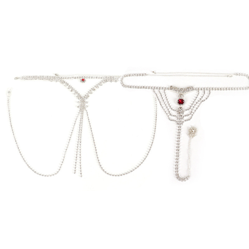 Qing Yi kūno grandinė — rhinestone, baltas kristalas, Princesių serija, lapų dizainas