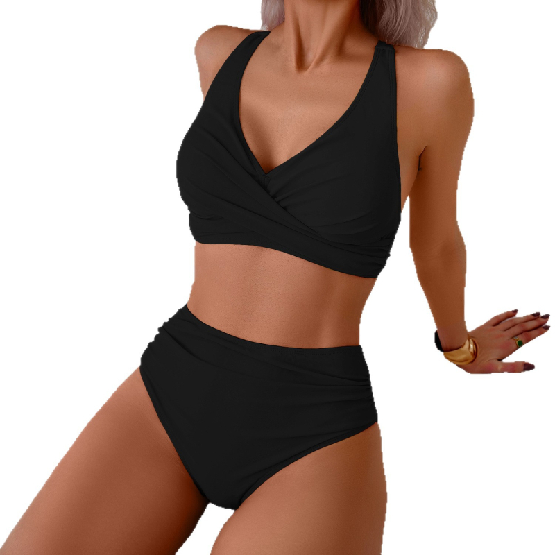 Ženski split bikini set, bez naramenica, s jastučićem za dojke, najlon 80% / spandeks 20% podstava, 200 g