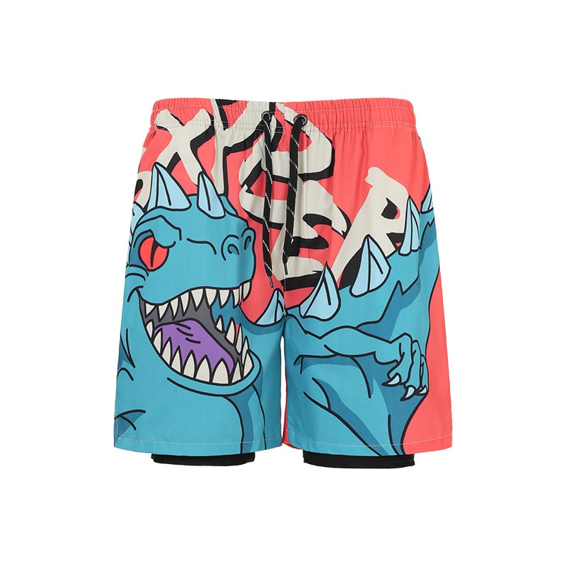 Brīvi pieguļošas pludmales šorti no poliestera ar mikroelastību, piecu gabalu garums, 75–95% saturs