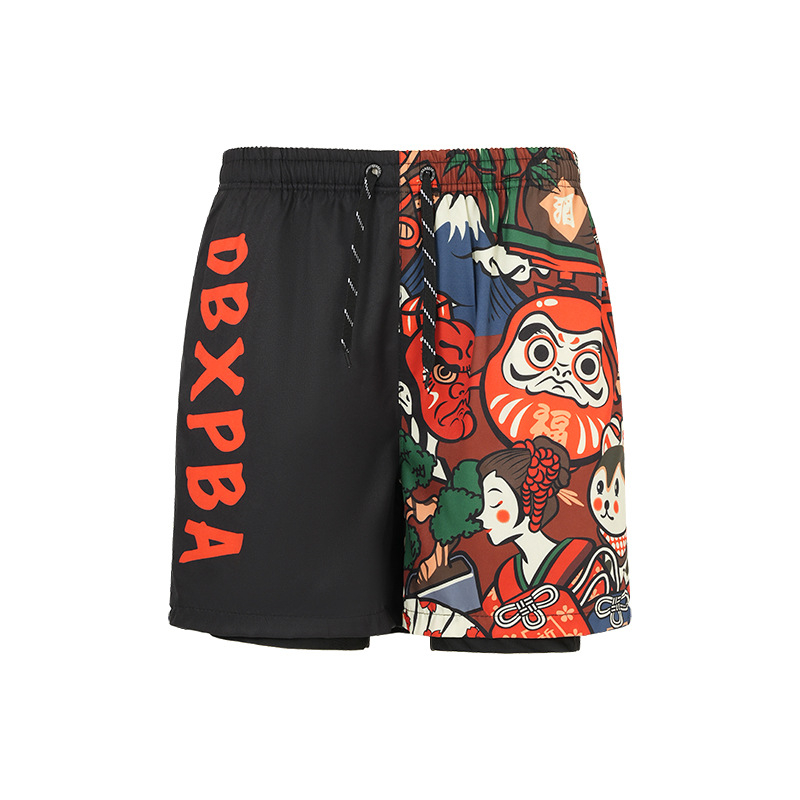 Brīvi pieguļošas pludmales šorti no poliestera ar mikroelastību, piecu gabalu garums, 75–95% saturs