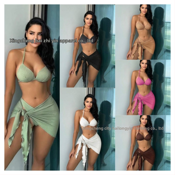 Set de baie trei piese, poliester, 300 g, căptușeală 95% poliester, cupe cu căptușeală, fără suport metalic