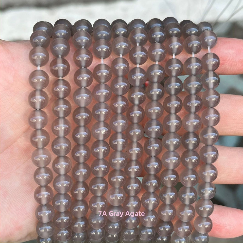 Raspršane perle od prirodnog ahata, 7A razred, komponente za DIY narukvicu, poluproizvod, prirodni stil, rezanje, brušenje i poliranje