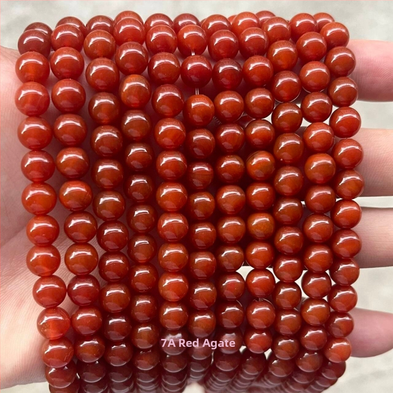 Raspršane perle od prirodnog ahata, 7A razred, komponente za DIY narukvicu, poluproizvod, prirodni stil, rezanje, brušenje i poliranje