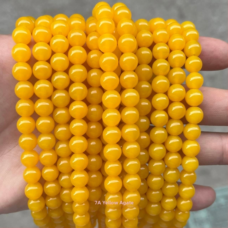 Raspršane perle od prirodnog ahata, 7A razred, komponente za DIY narukvicu, poluproizvod, prirodni stil, rezanje, brušenje i poliranje