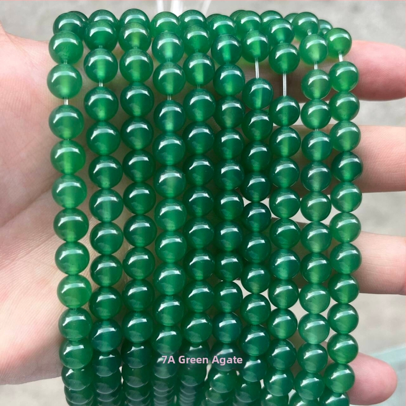 Raspršane perle od prirodnog ahata, 7A razred, komponente za DIY narukvicu, poluproizvod, prirodni stil, rezanje, brušenje i poliranje