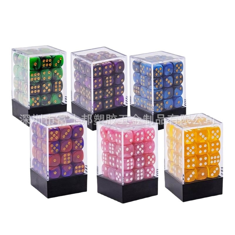36-dijelni set kockica DND, akril, zaobljene rubove, oblik D6