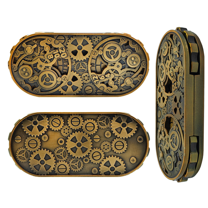 DND Metalne kocke 7-u-1 s zupčanikom i dvostrukim okretom, cinkova zlitina, dvadesetostrani, za D&D i RPG