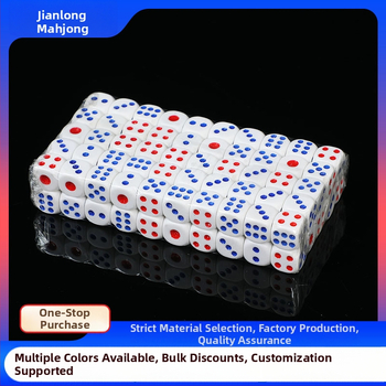 Akrilo Mahjong kauliukai suapvalintais kampais šachmėms ir kortų žaidimams