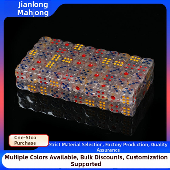 Akrilo Mahjong kauliukai suapvalintais kampais šachmėms ir kortų žaidimams