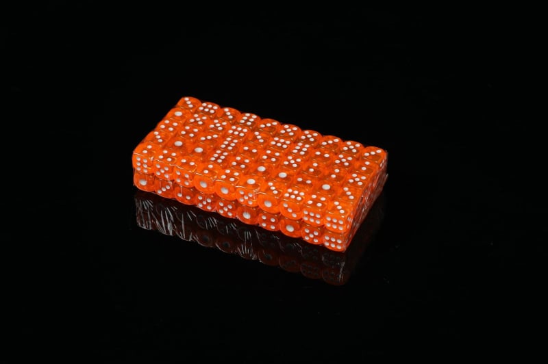 Akrilo Mahjong kauliukai suapvalintais kampais šachmėms ir kortų žaidimams