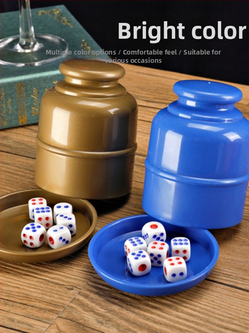 Runwei kauliukų puodelių rinkinys, PP medžiaga, 120 vnt., šachmatų ir kortų žaidimams