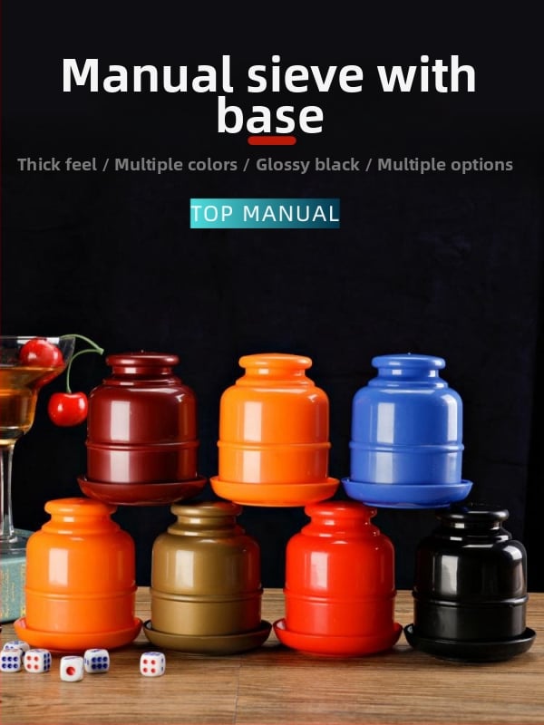 Runwei kauliukų puodelių rinkinys, PP medžiaga, 120 vnt., šachmatų ir kortų žaidimams