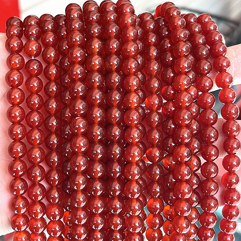 Prirodne crvene ahat kuglice s chalcedonom u zelenoj, žutoj, plavoj, sivoj i bijeloj za izradu nakita DIY