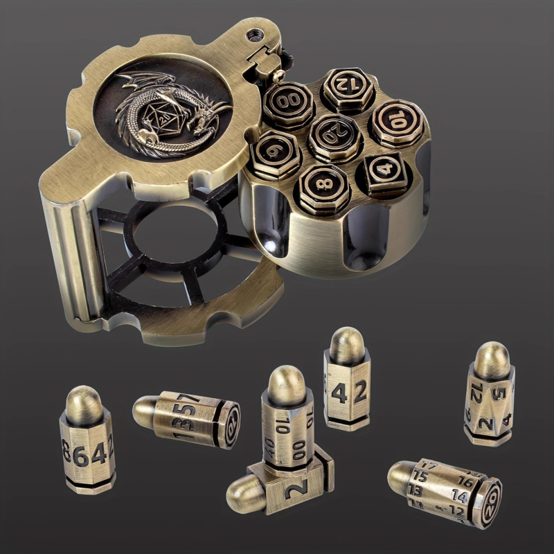 Kauliukų komplektas iš cinko lydinio, suapvalintais kampais, pritaikomas, tinkamas šachmatams ir kortų žaidimams, 30 vienetų dėžutėje, Xincheng