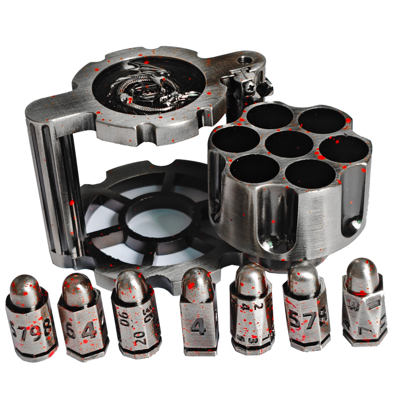 Kauliukų komplektas iš cinko lydinio, suapvalintais kampais, pritaikomas, tinkamas šachmatams ir kortų žaidimams, 30 vienetų dėžutėje, Xincheng