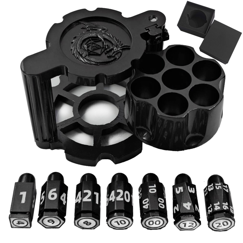 Kauliukų komplektas iš cinko lydinio, suapvalintais kampais, pritaikomas, tinkamas šachmatams ir kortų žaidimams, 30 vienetų dėžutėje, Xincheng