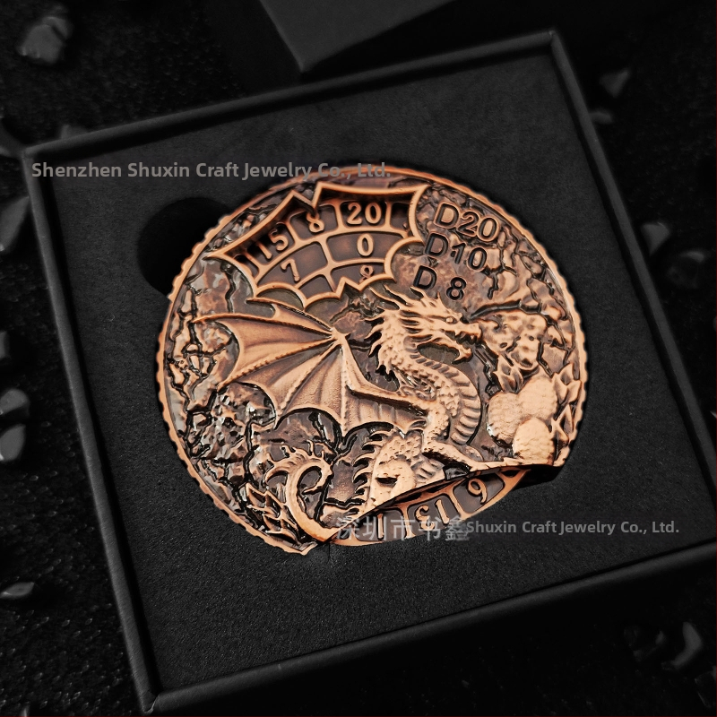 Xinyin DND dvidešimties pusių kauliukas — cinko lydinys, suapvalintos kampos