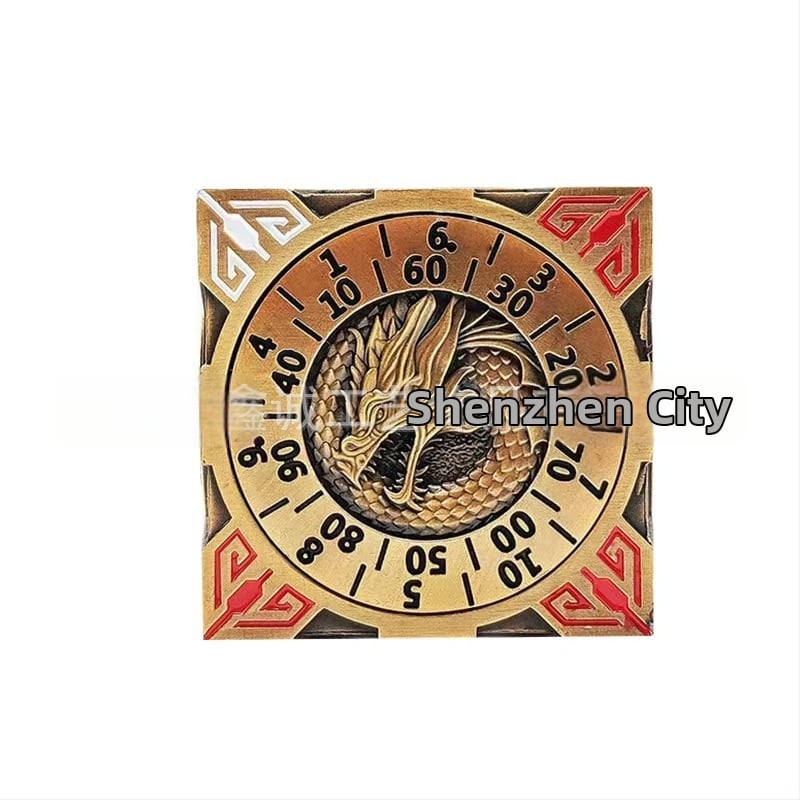 Metalo septyni viename kauliukų rinkinys, poliedriniai kauliukai iš cinko lydinio, apvalinti kampai, D&D ir COC žaidimams