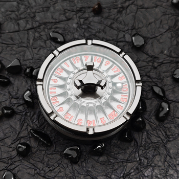 Sukiojamas D20 metalo kauliukas, cinko lydinys, 20 pusių, 172 g