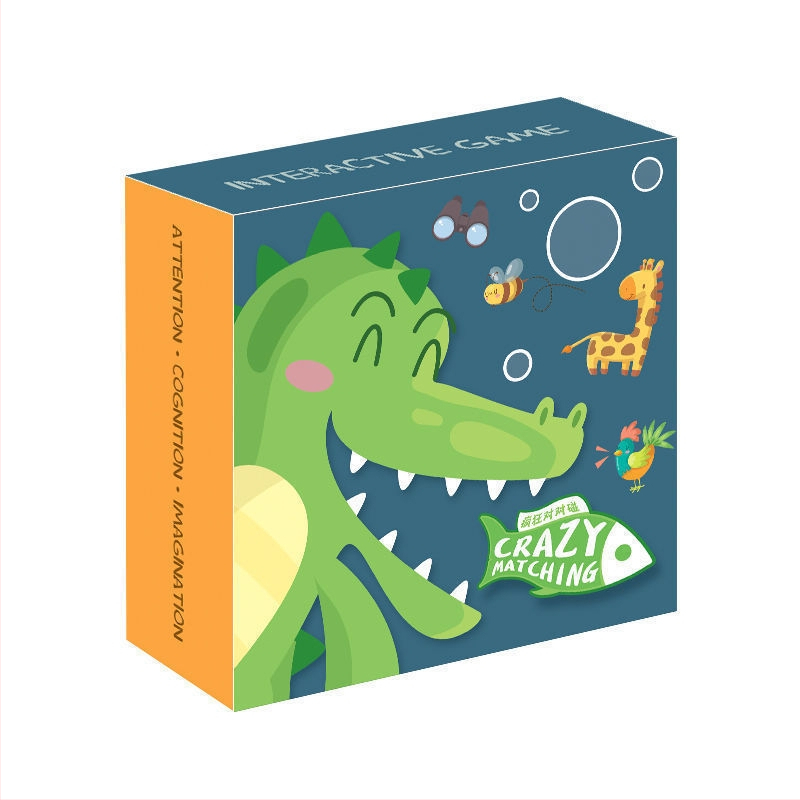 Настолна игра със свързване на животни — образователна и интерактивна, карти от картон, за деца и юноши (0–35 г.)