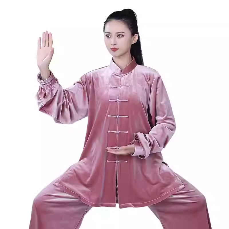 Hongji Tai Chi kostim zlatim baršunom, jesensko-zimski, unisex za odrasle, 2025 novi dizajn za vježbanje Tai Cija i borilačkih vještina