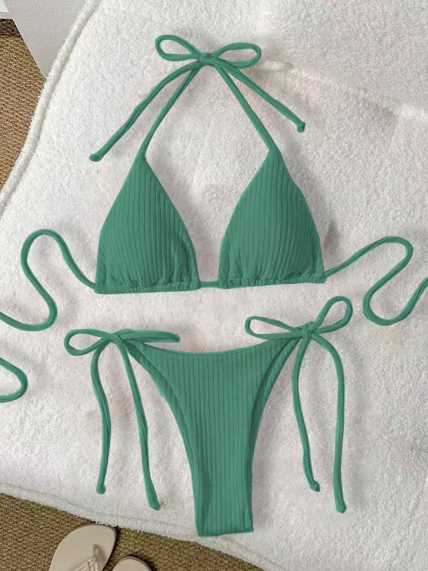 Ženski dvodijelni bikini bez leđa, s podstaknutim gornjim dijelom, tkanina Nylon 80% / Spandex 20%, podstava Spandex 20%