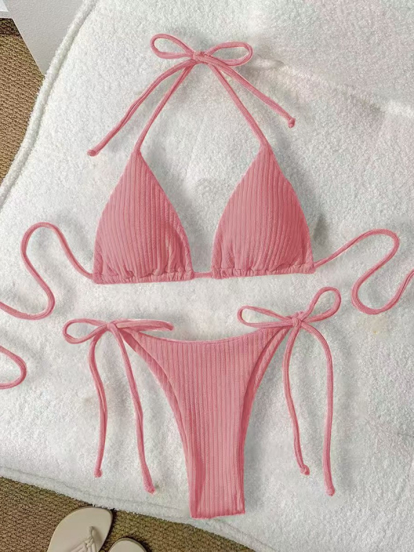 Ženski dvodijelni bikini bez leđa, s podstaknutim gornjim dijelom, tkanina Nylon 80% / Spandex 20%, podstava Spandex 20%