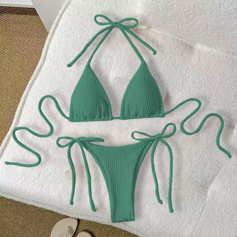 Ženski dvodijelni bikini bez leđa, s podstaknutim gornjim dijelom, tkanina Nylon 80% / Spandex 20%, podstava Spandex 20%
