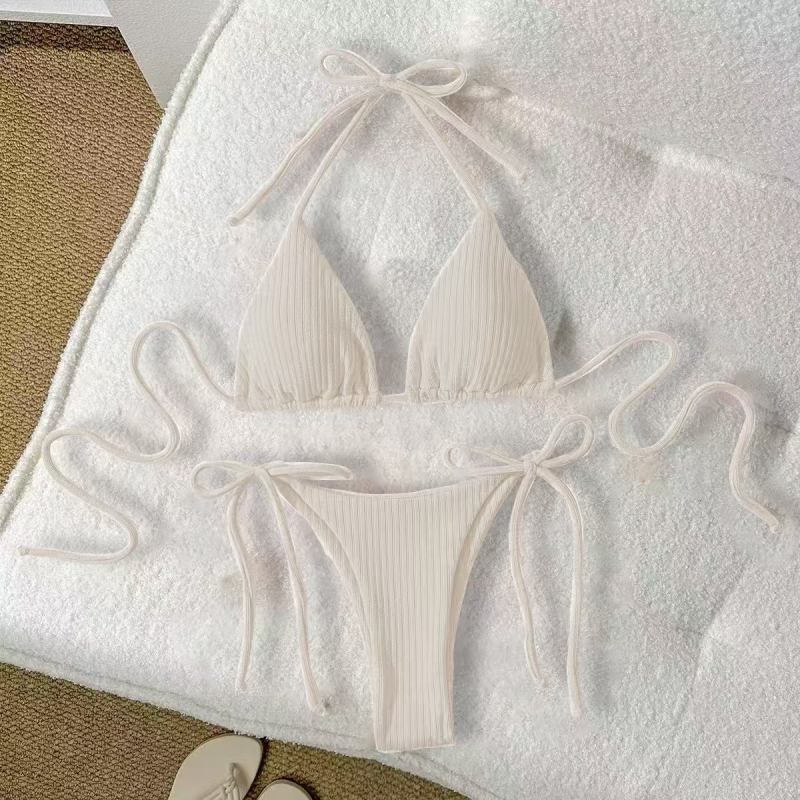 Ženski dvodijelni bikini bez leđa, s podstaknutim gornjim dijelom, tkanina Nylon 80% / Spandex 20%, podstava Spandex 20%