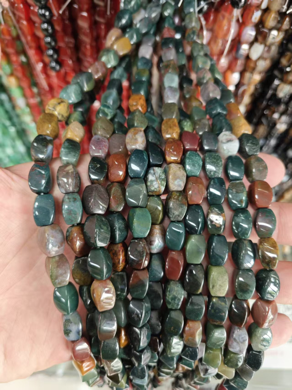 Ovalne perle od prirodnog kamena za DIY nakit, komponenti za izradu narukvica, vintage stil