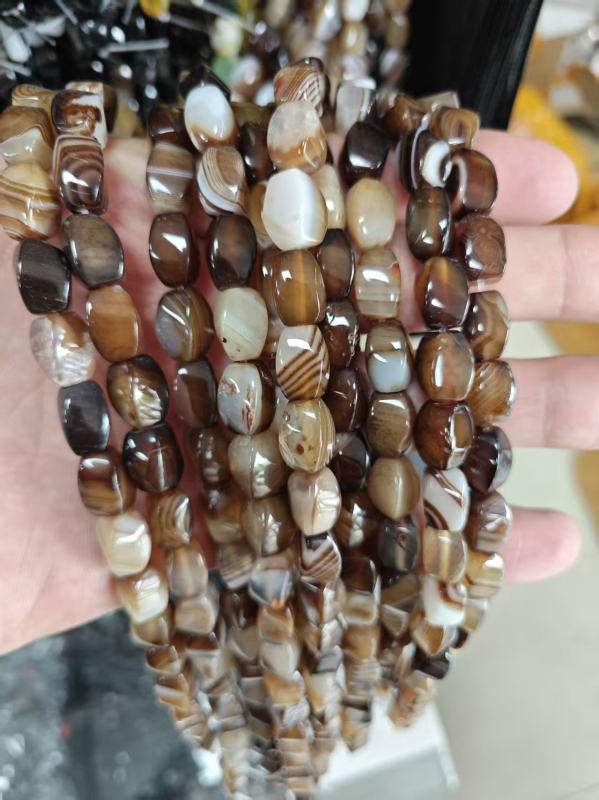 Ovalne perle od prirodnog kamena za DIY nakit, komponenti za izradu narukvica, vintage stil