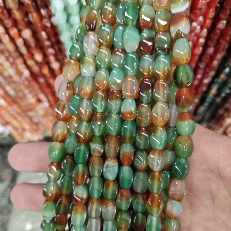Ovalne perle od prirodnog kamena za DIY nakit, komponenti za izradu narukvica, vintage stil