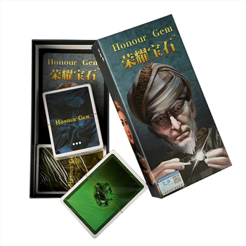 Картова игра със скъпоценни камъни и търговец — преносим пълен комплект за непринудена парти игра
