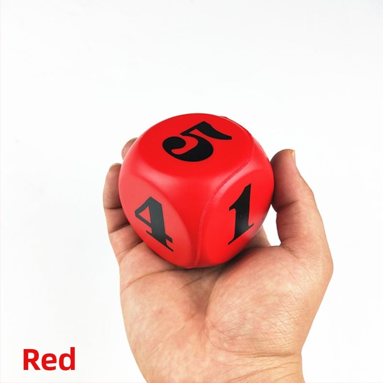 PU putų kubeliai, 6-pusių, minkštas švietėjiškas žaislas vaikams, pakuotė 600 vienetų