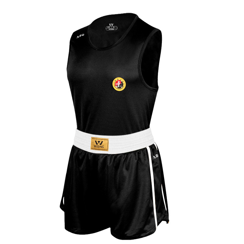 Muay Thai trening set za muškarce – prsluk i šorc, vanjski materijal corduroy, udio lana, podstava polipropilen
