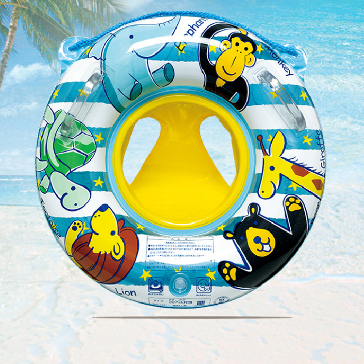 Arashi inel de înot pentru copii cu șezut, model animale, PVC 0,25 mm, potrivit pentru înot și activități în apă