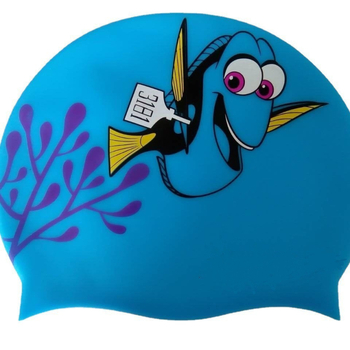 Șapcă de înot din silicon pentru copii, imprimeu cu personaje, protecție impermeabilă a urechilor, potrivită pentru înot și activități acvatice