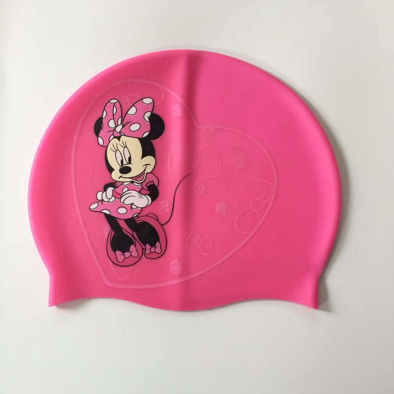 Șapcă de înot din silicon pentru copii, imprimeu cu personaje, protecție impermeabilă a urechilor, potrivită pentru înot și activități acvatice