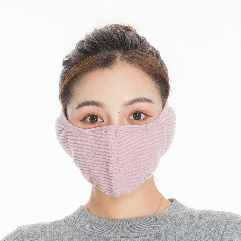 Siltā ziemas maska – rakstaina auduma, siksnas dizains, universāla, aizsardzība pret automobiļu izplūdēm