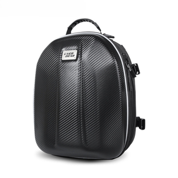 Motocikla somai ar cieta korpusa aizmugurējai daļai, materiāls EVA + 600D Oxford audums, modeļi LA-0114a/LA-0114b/LA-0114b-led, lietus pārsegs iekļauts, zīmols Guhua