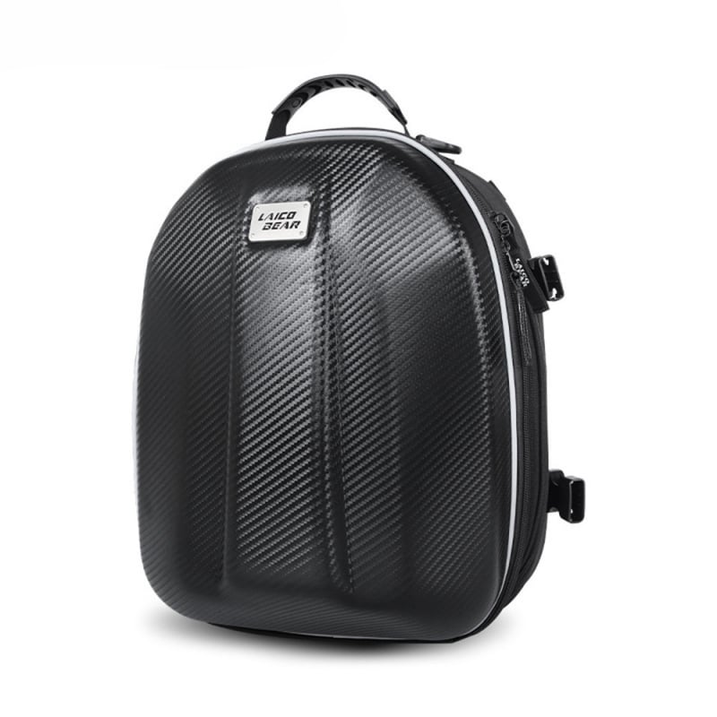 Motocikla somai ar cieta korpusa aizmugurējai daļai, materiāls EVA + 600D Oxford audums, modeļi LA-0114a/LA-0114b/LA-0114b-led, lietus pārsegs iekļauts, zīmols Guhua