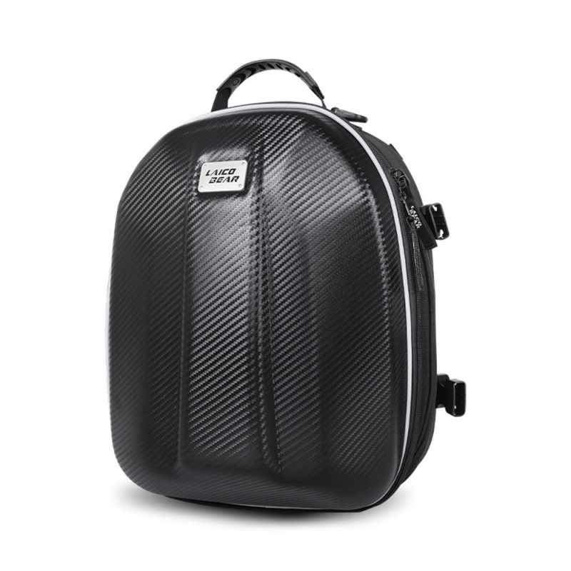 Motocikla somai ar cieta korpusa aizmugurējai daļai, materiāls EVA + 600D Oxford audums, modeļi LA-0114a/LA-0114b/LA-0114b-led, lietus pārsegs iekļauts, zīmols Guhua