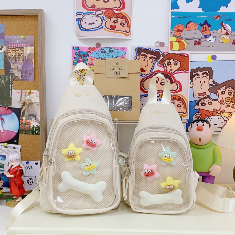 Nailoninė kuprinė, unisex, lengva, jaunimo kampuso stilius, raidžių raštas, išlenkti pečių dirželiai