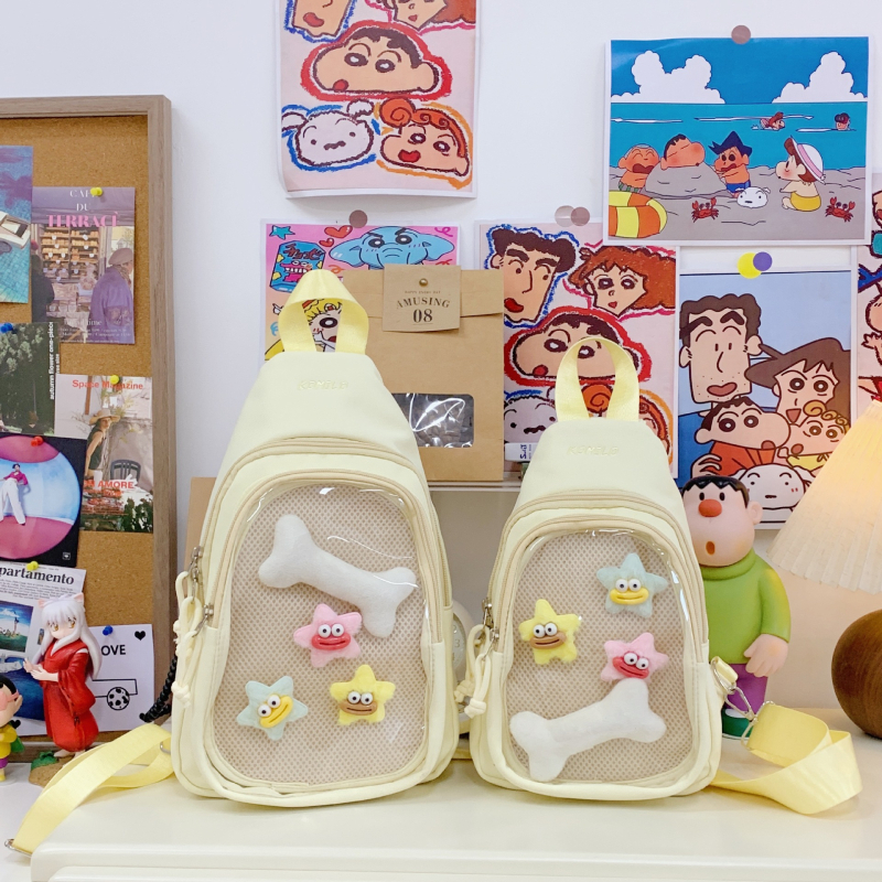 Nailoninė kuprinė, unisex, lengva, jaunimo kampuso stilius, raidžių raštas, išlenkti pečių dirželiai