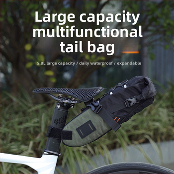 ENLEE jalgratta tagantkott, veekindel, maht 5.8L/8.8L, mudel E22140, materjal polüester + nailon, vooderdusega